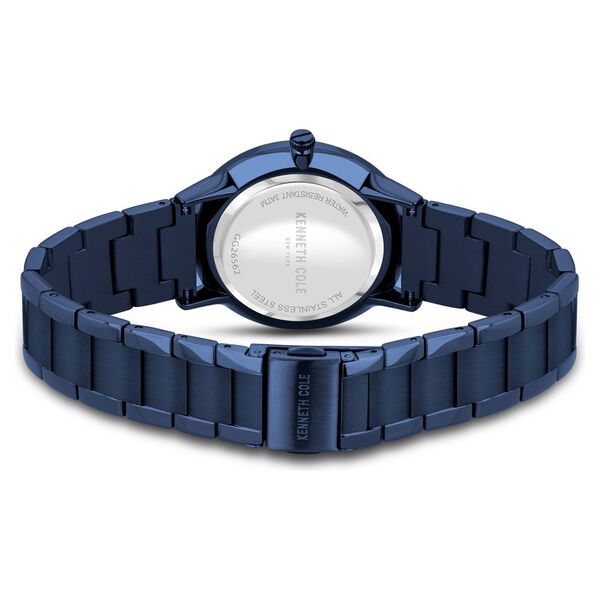 Kenneth Cole Quartz Analog Blue Dial Blue Stainless Steel Strap Watch For Couple - image number 4