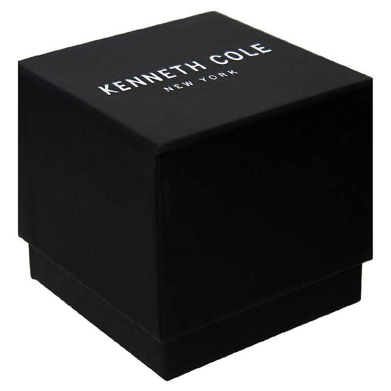 Kenneth Cole Quartz Multifunction Black Dial Leather Strap Watch for Men - image number 4