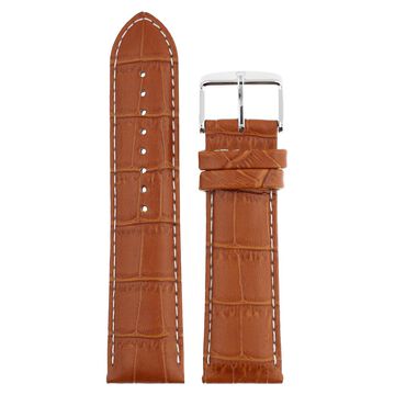 24 mm Tan Genuine Leather Straps for Men