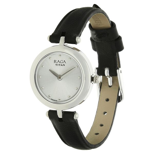 Titan Raga Silver Dial Analog Leather Strap watch for Women - image number 1