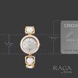 Titan Raga Power Pearls Quartz Analog Mother of Pearl Dial Rose Gold Metal Strap Watch For Women - image number 5