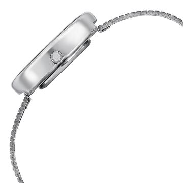 Sonata Poze Quartz Quartz White Dial Metal Strap Watch for Women
