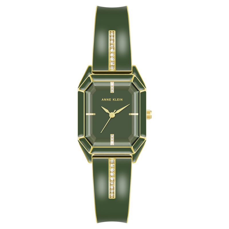 Anne Klein Quartz Analog Green Dial Stainless Steel Strap Watch for Women