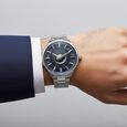 Titan Stellar Analog with Sun Moon Phase and Blue Dial Silver Stainless Steel Strap Watch for Men - image number 7