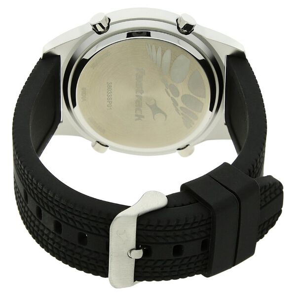 Fastrack Digital Grey Dial Silicone Strap Watch for Guys - image number 3