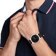 Tommy Hilfiger Quartz Analog Black Leather Strap for Men - image number 3