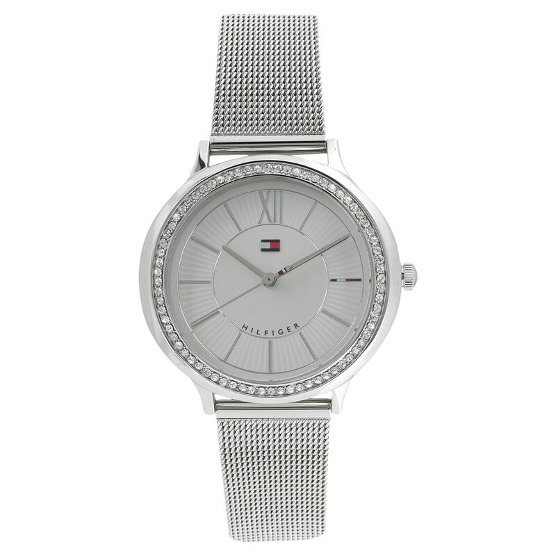 Tommy Hilfiger Quartz Analog White Dial Stainless Steel Strap Watch for Women