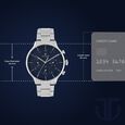 Titan Quartz Multifunction Blue Dial Stainless Steel Strap Watch for Men - image number 2