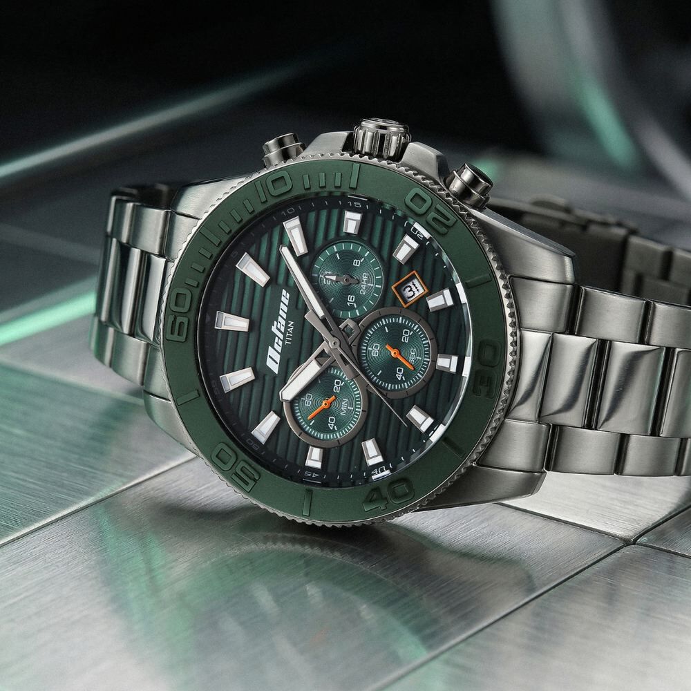 Buy Online Octane Fashion Accendo Chronograph with Knurled Bezel