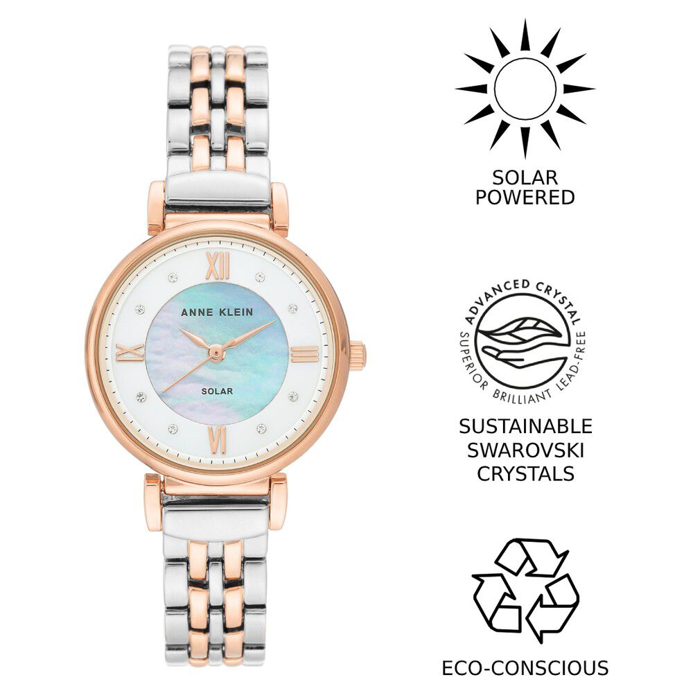 Buy Online Anne Klein Quartz Analog Mother of Pearl Dial Metal