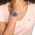 Tommy Hilfiger Blue Dial Blue Silicone Strap Watch for Women - image number 3