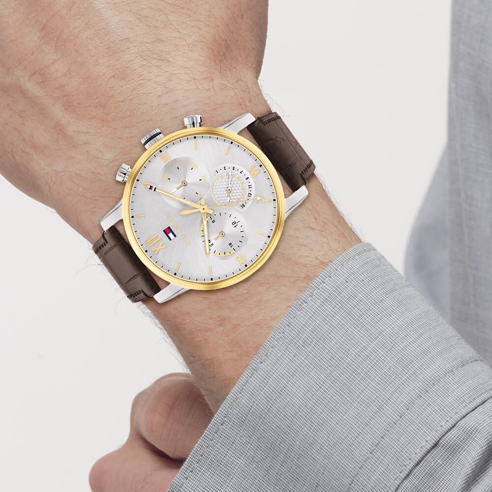 Tommy hilfiger gold and silver watch 2025