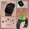 Fastrack Radiant FX2 Luxury Metal Smartwatch with largest 5.1 AMOLED Display with Functional Crown With Black Strap - image number 7