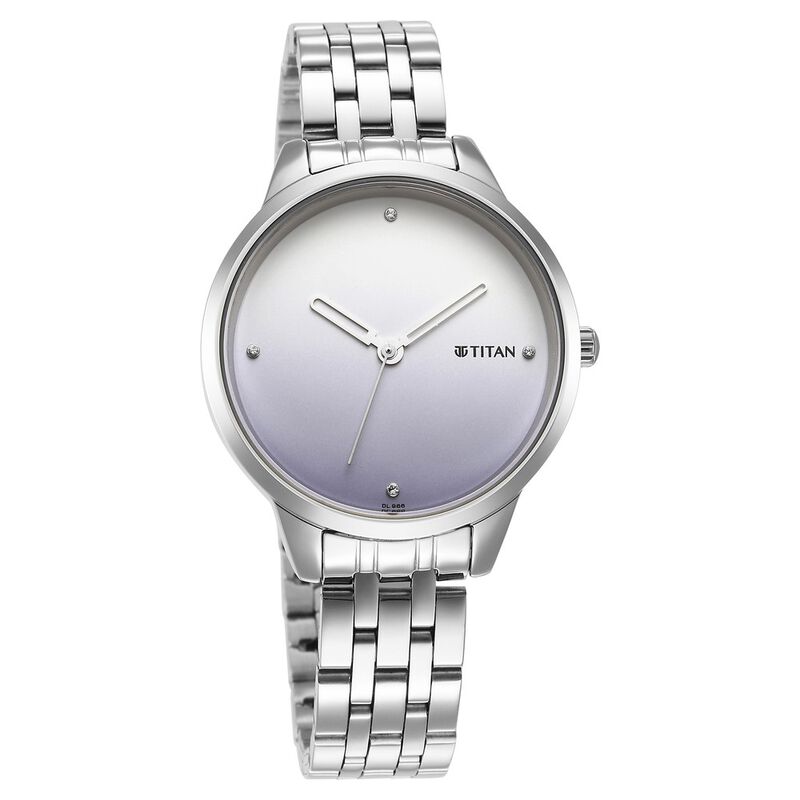 Titan Pastel Dreams Blue Dial Analog Metal Strap watch for Women