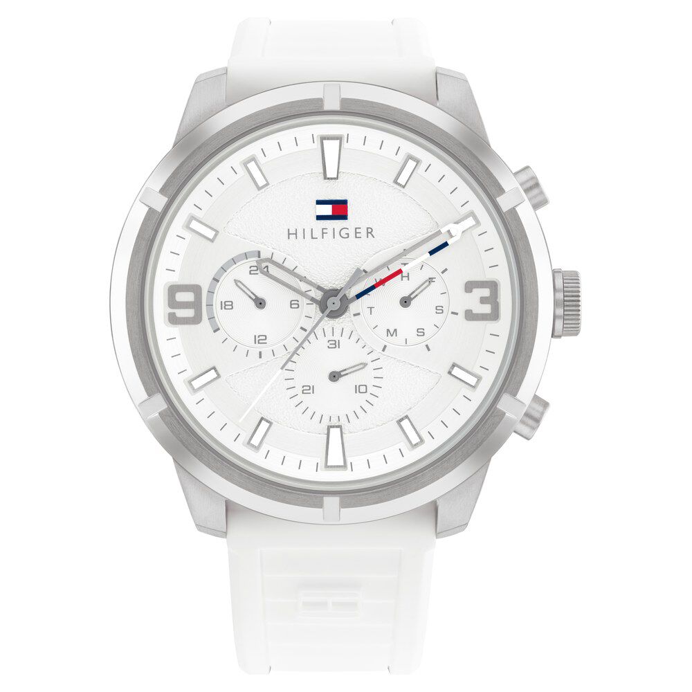 Tommy hilfiger outlet silver mens watch