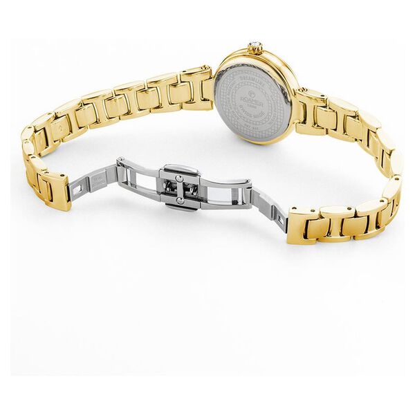 Roamer Dreamline Diamond Quartz Analog Champagne Mother of Pearl Dial Golden Stainless Steel Strap Watch For Women - image number 1