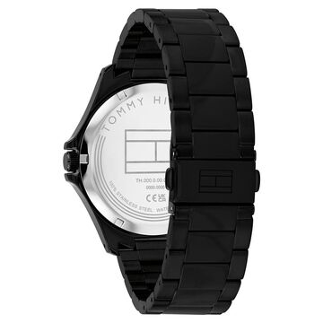 Tommy Hilfiger Quartz Analog Black Dial Black Stainless Steel Strap Watch For Men