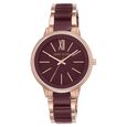 Anne Klein Quartz Analog Maroon Dial Plastic Strap Watch for Women - image number 0
