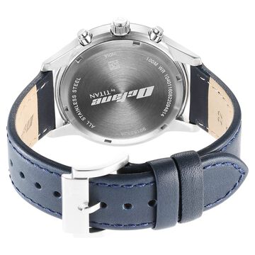 Titan Octane Classic Sporty Blue Dial Chronograph Stainless Steel Strap watch for Men