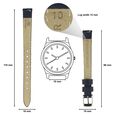 10 mm Blue Genuine Leather Strap for Women - image number 1