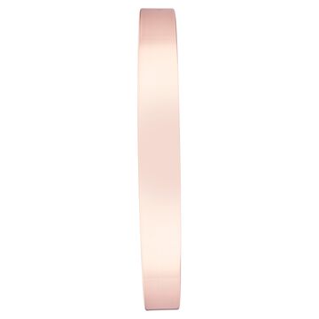 Titan Metallic Wall Clock White Dial with Rose Gold Sleek frame and Silent Sweep Technology - 40.0 cm x 40.0 cm (Large)