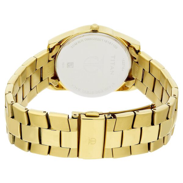 Titan Regalia Champagne Dial Analog Stainless SteelStrap watch forMen - image number 4