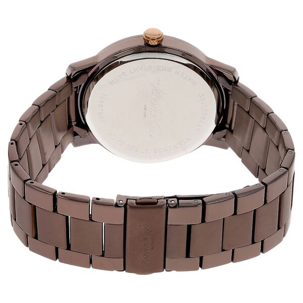 Kenneth Cole Quartz Analog Brown Dial Stainless Steel Strap Watch for Men - image number 3