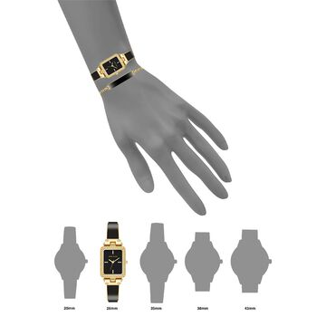 Anne Klein Quartz Analog Black Dial Enamel Strap Watch for Women