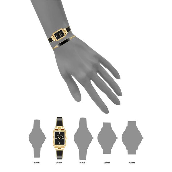 Anne Klein Quartz Analog Black Dial Enamel Strap Watch for Women - image number 2