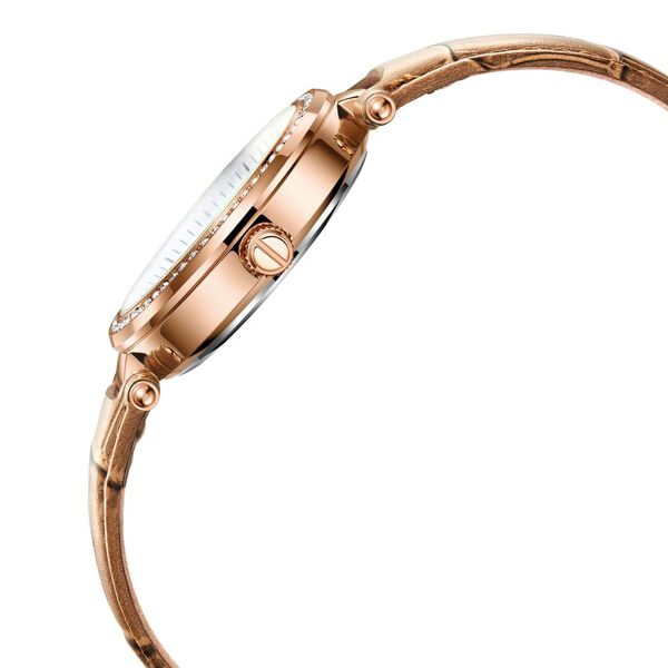 Kenneth Cole Quartz Multifunction Mother of Pearl Dial Leather Strap Watch for Women - image number 1