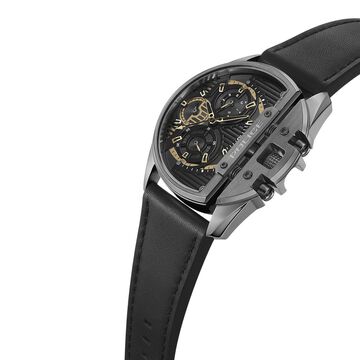 Police Grey Dial Black Strap Multifunction Watch for Men