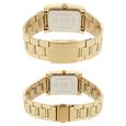 Titan Quartz Analog with Day and Date Silver Dial Stainless Steel Strap Watch for Couple - image number 3