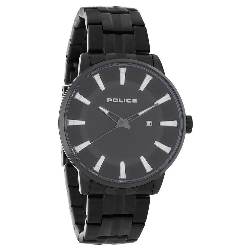 Police Quartz Analog with Date Black Dial Stainless Steel Strap Watch for Men - image number 1