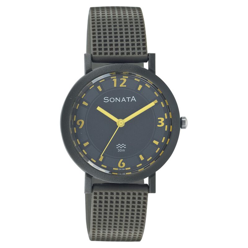 Sonata Quartz Analog Brown Dial Strap Watch for Men
