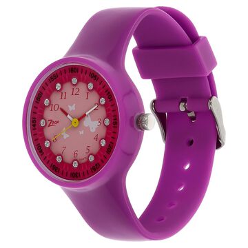 Zoop By Titan Quartz Analog Pink Dial PU Strap Watch for Kids