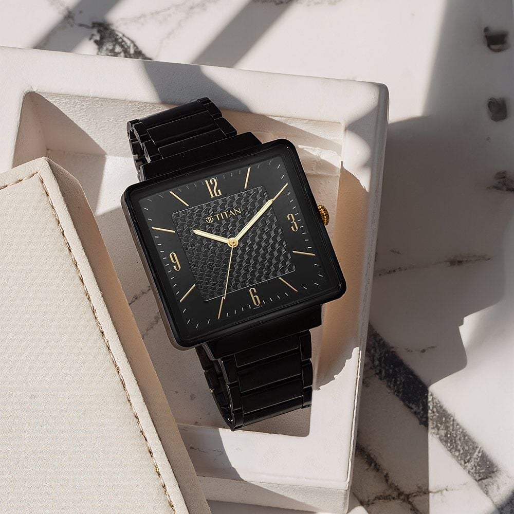 Titan Karishma Black Dial Watch for Men-image-43