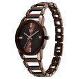 Vyb Striker By Fastrack Quartz Analog Brown Dial Brown Metal Strap Watch For Girls - image number 4