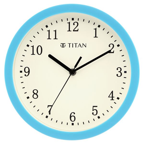 Titan Classic Wall Clock White Wall Clock with Silent Sweep Technology - 25.0 cm x 25.0 cm (Small) - image number 1