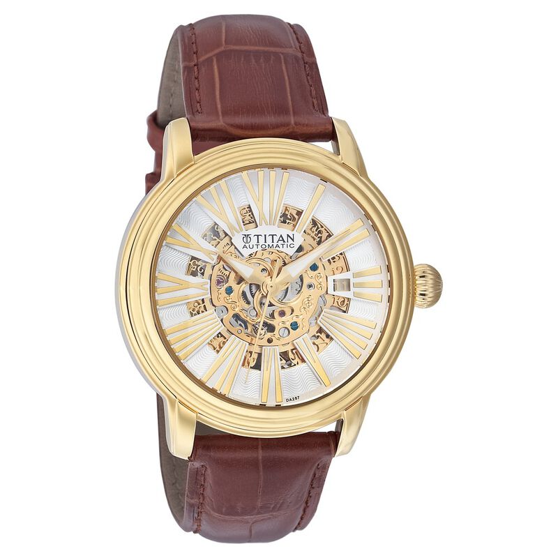 Titan Quartz Analog with Date Silver Dial Watch for Men