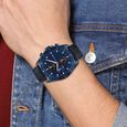 Tommy Hilfiger Quartz Multifunction Blue Dial Leather Strap Watch for Men - image number 3