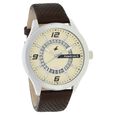 Fastrack Loopholes Quartz Analog with Date Beige Dial Leather Strap Watch for Guys - image number 1