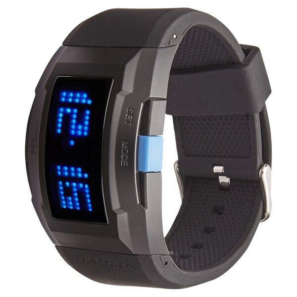Fastrack Digital Black Dial Silicone Strap Watch for Guys - image number 1