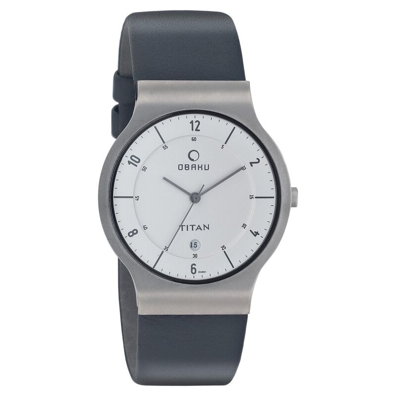 Titan Quartz Analog with Date Silver Dial Watch for Men