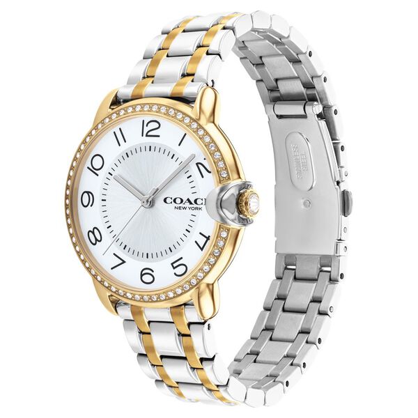 Coach Quartz Analog Silver Dial Stainless Steel Strap Watch for Women - image number 1