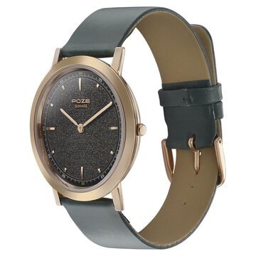 Sonata Poze Quartz Analog Green Dial Leather Strap Watch for Men