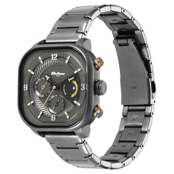Titan Octane Aerobatics Quartz Chronograph Anthracite Dial Grey Stainless Steel Strap Watch For Men