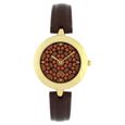 Titan Quartz Analog Red Dial Leather Strap Watch for Women