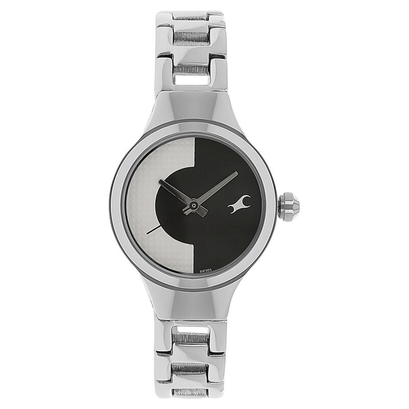 Fastrack Quartz Analog Bicolour Dial Metal Strap Watch for Girls - image number 0