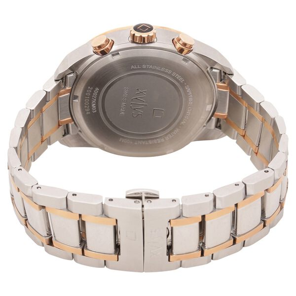 Xylys Quartz Chronograph Grey Dial Two Toned Stainless Steel Strap Watch For Men - image number 4