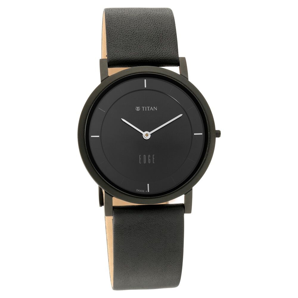 Titan edge outlet watches black